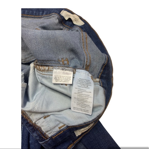Madewell 9” Mid-Rise Skinny Jean size 25 dark wash denim - Picture 4 of 5
